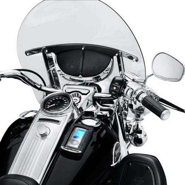 Harley Boom Windshield Mount Speakers