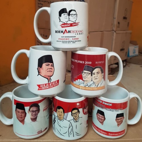 Mug Atribut Pemilu Costum - Arbi Printing Pekanbaru