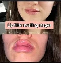 Lip Filler Swelling Stages: