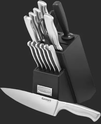 Cuisinart 15 Piece Hollow Handle Stainless Steel Knife Block Set