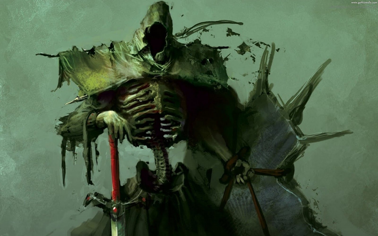 Horror Skeleton | Gothic Wallpaper Download