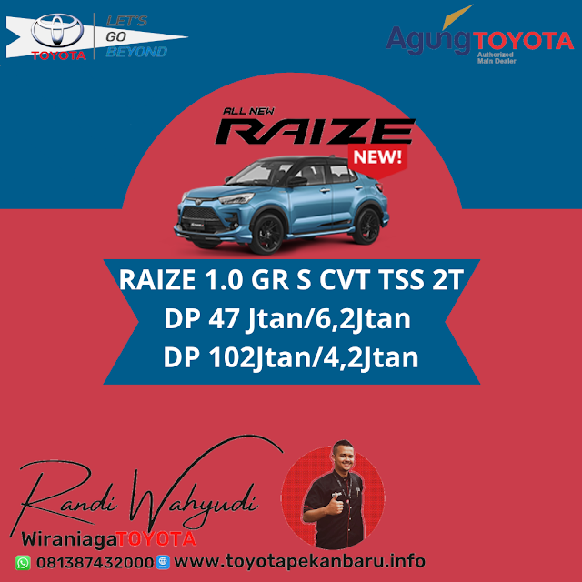 All New Raize 1.0 Turbo GR Sport CVT TSS 2 tone