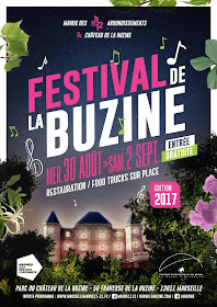 Fanfare et concerts gratuits pour le Festival de la Buzine du mercredi 30 Août au 2 Septembre 2017 au Château de la Buzine à Marseille