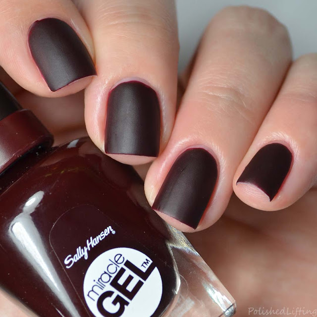 oxblood matte nail polish