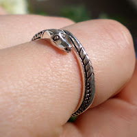 silver snake ring