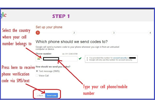 Set up Google SMS Auth