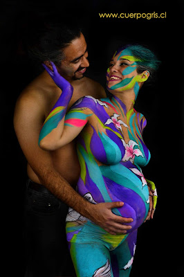 cuerpos pintados embarazada