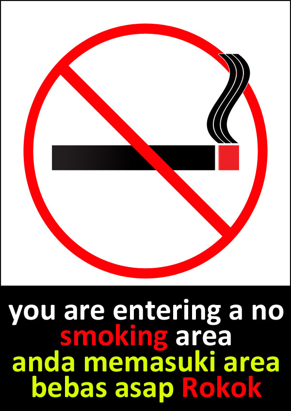 5 Contoh Poster Dilarang Merokok Populer  Postermu