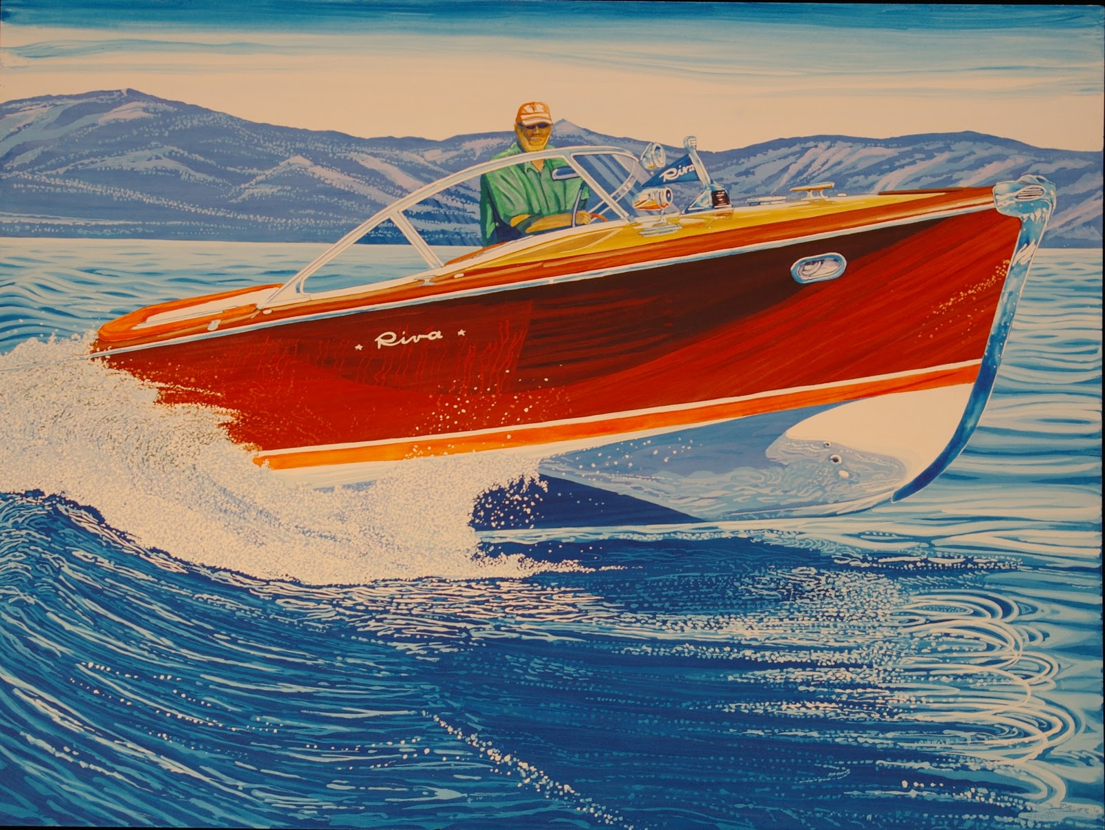 roy dryer -the classic, classic boat artist. classic