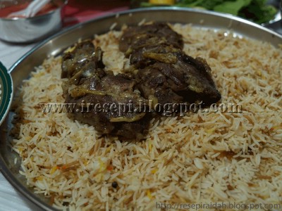 Resepi Nasi Mandy Lahm (Daging)  Resepi @ Online