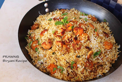 prawns biryani shrimp biryani yummy tasty simple malabar kerala indian biryani recipe biriyani kozhikodan muslim biryani ayeshas kitchen special rice recipes 