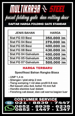 Gambar untuk Pusat Daftar harga murah jual beli per meter persegi2 Pintu Rolling Door One Sheet slat daun bahan bluescope galvalum powder coating solid semi full perforated lubang lubang harga rolling door industri otomatis dan rolling door slat harga murah untuk wilayah Tambun tambun utara tambun selatan Cibitung Bekasi Cikarang tangerang jakarta bogor bandung depok serpong dan wilayah jawa barat lainnya