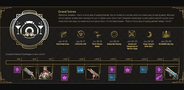 How to get Skin Legends and Cosmetic Weapons for the Grand Soiree Event