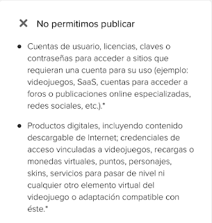 Productos Prohibidos (parcial)