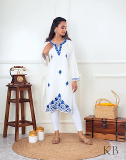 embroidered kurtis