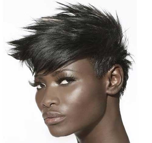 African American Short Spiky Hairstyles