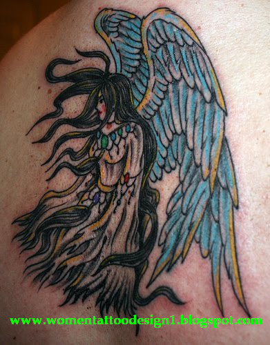 Pictures angel tattoos men