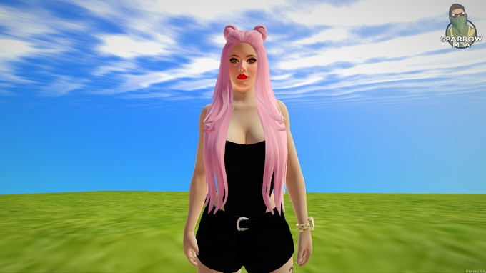 MTA:SA FiveM Pink Hair Girl Skin Resource