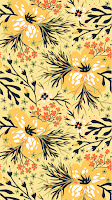 Floral Pattern Preppy Wallpaper