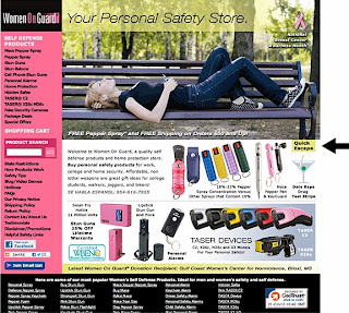 Domestic violence victims can securely browse the WomenOnGuard.com website which includes quick escapes.