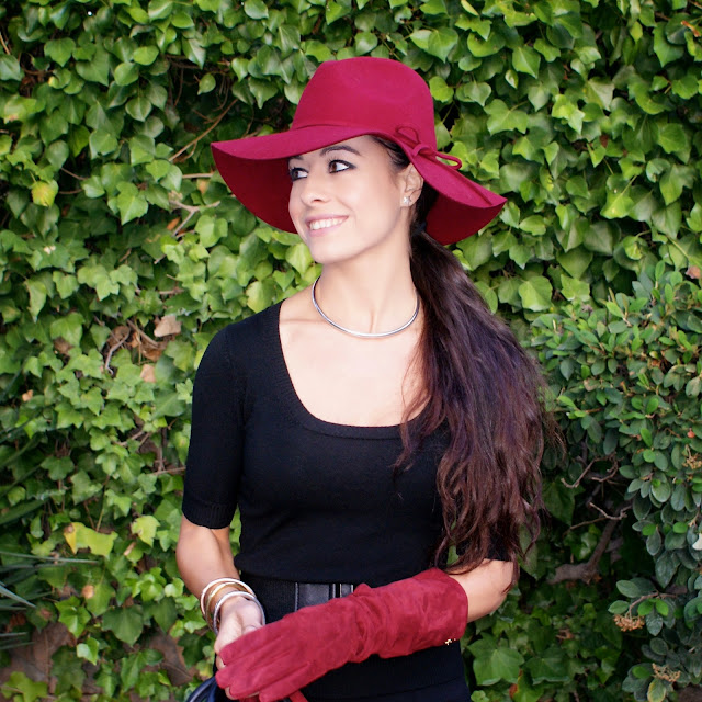 burgundy, hat, lacaprichossa, streetsstyle, fashion blogger, roberto verino