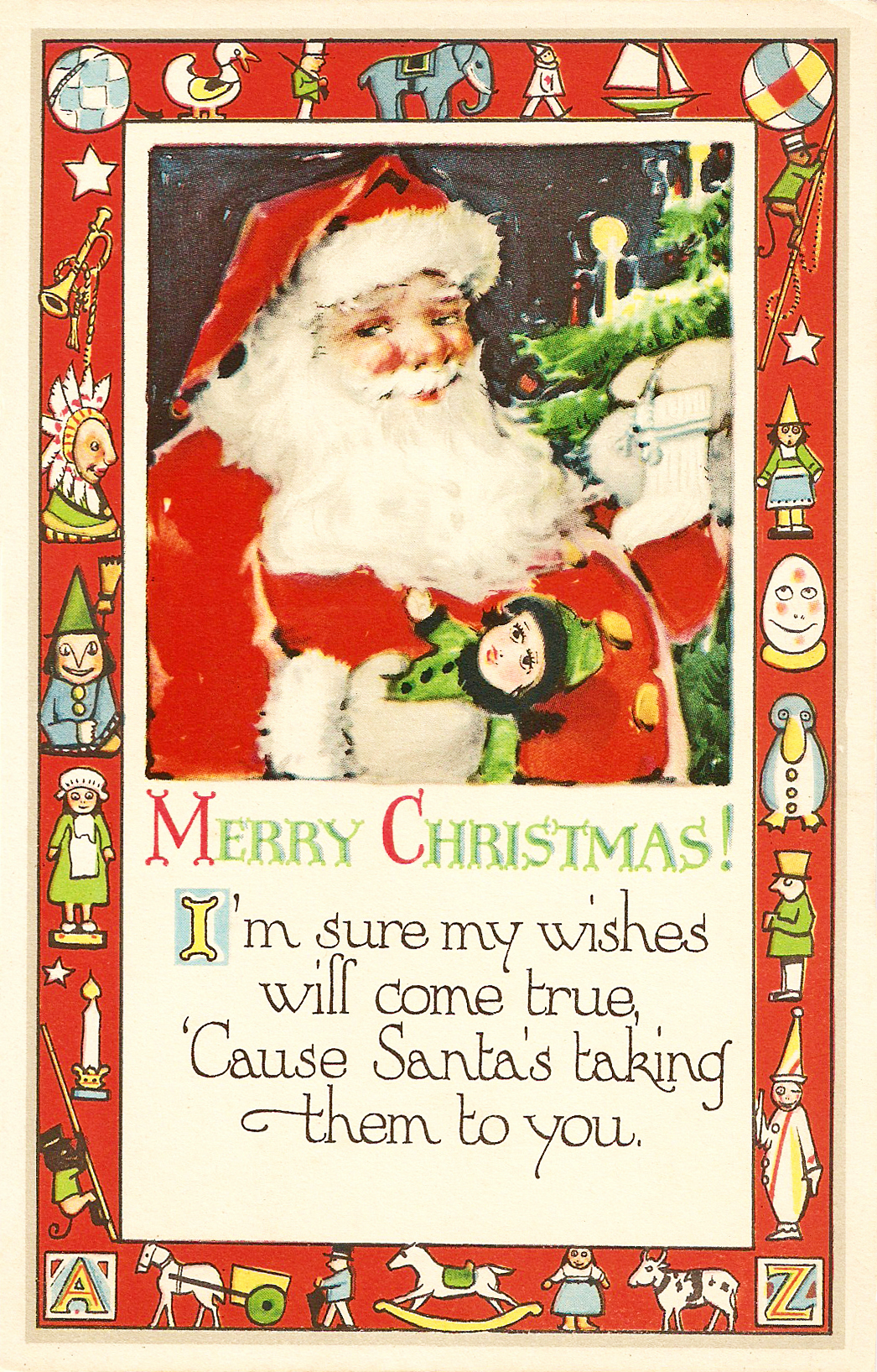 holiday digital bounty for christmas crafters a christmas postcard ...