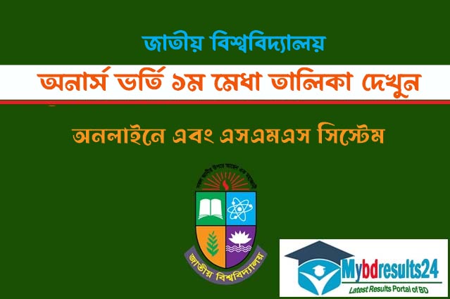 NU Admission Result 2023 1st Merit List Result Online and SMS