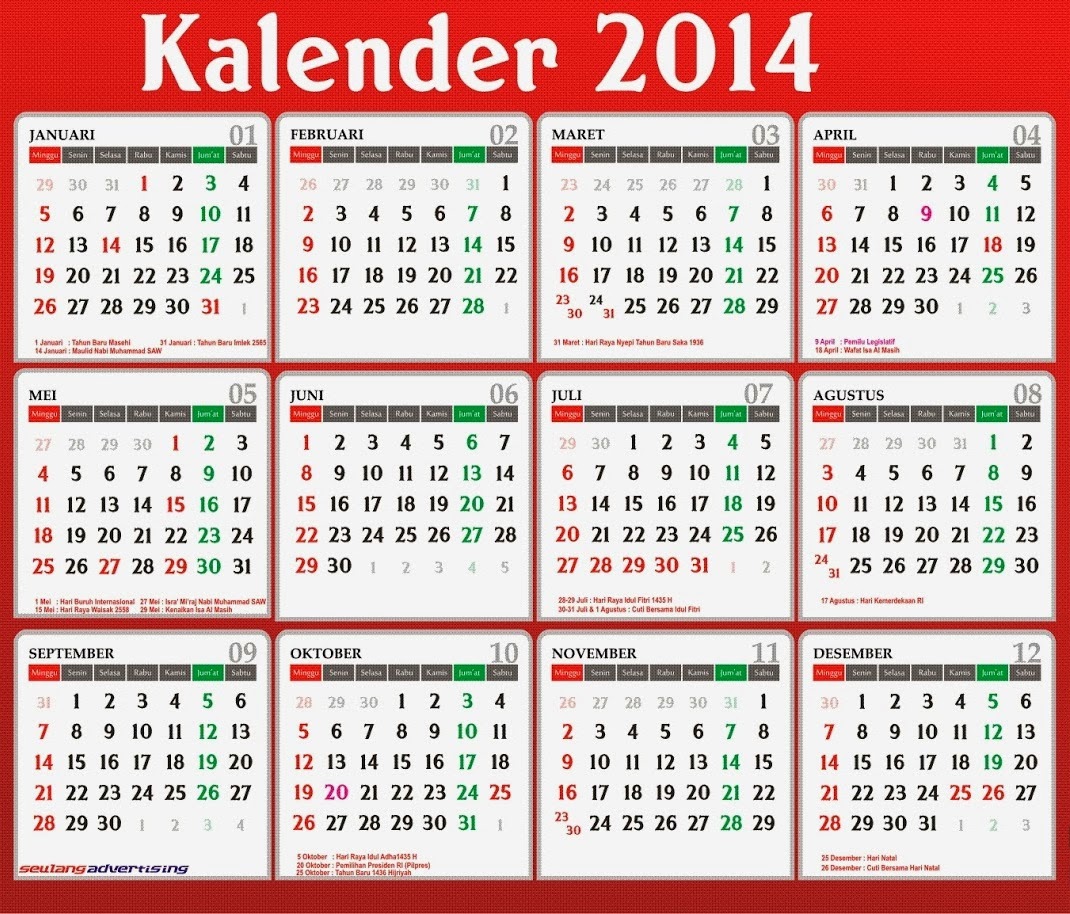  Desain Kalender 2019 Kalender 2019