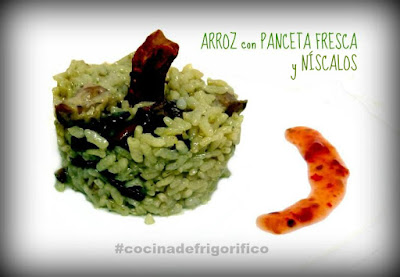 Arroz con Panceta fresca  niscalos #cocinadefrigorifico