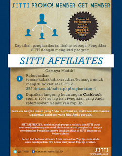 PROMO SITTI AFFLIATES IKLAN INDONESIA