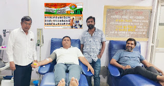 Donated 3 units of B positive blood in emergency delivery case at 11 pm