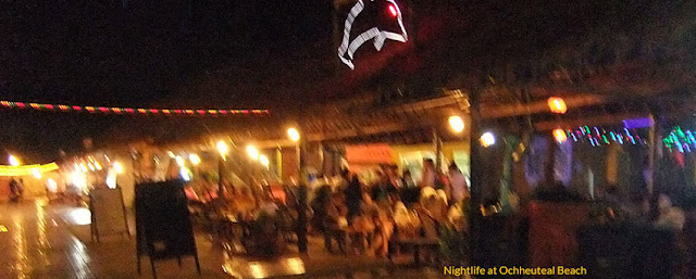 Sihanoukville nightlife on ochheuteal beach