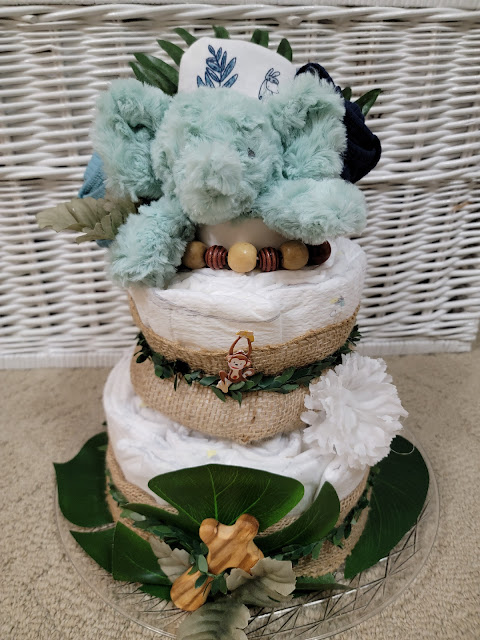 Jungle Themed Diaper Cake