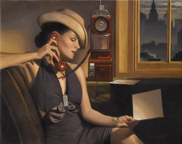 British Artist-"Peregrine Heathcote" 1973