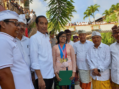 Presiden Jokowi Apresiasi Prestasi Internasional Siswa SMPN 3 Denpasar