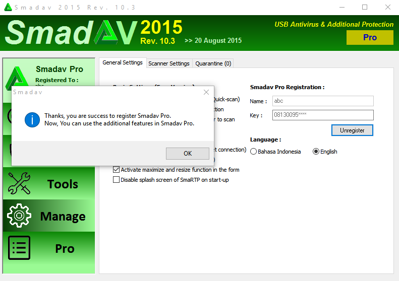 SmadAV Antivirus Pro 2016 latest full version