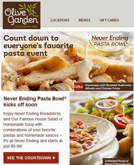 olive garden coupons