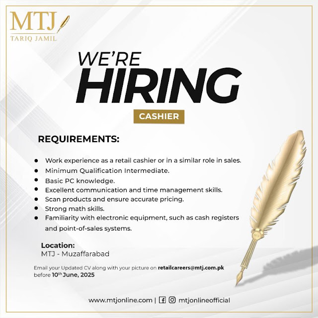 MTJ Tariq Jamil Latest Jobs in Muzafarabad/Phalia June 2025