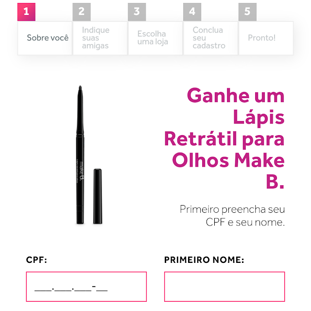 Promoção Desejos de Make - O Boticário - Ganhe um Lápis de Olho 