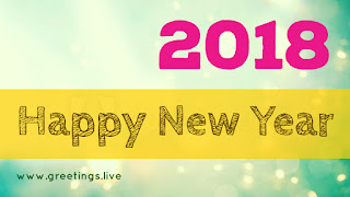 Sparkling Happy new year greetings live 
