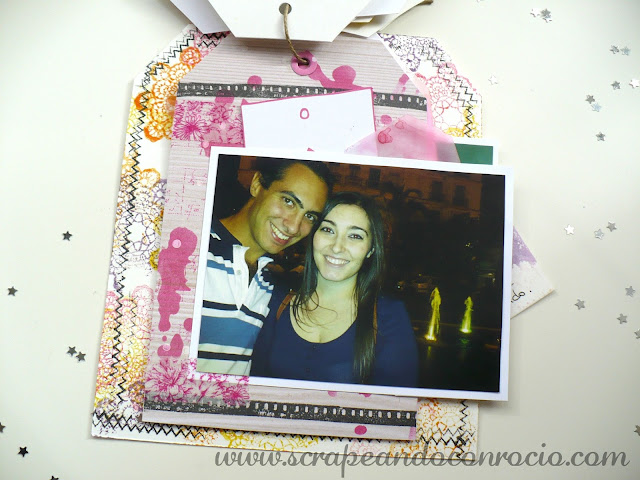 Album de tags scrapbooking mixed media