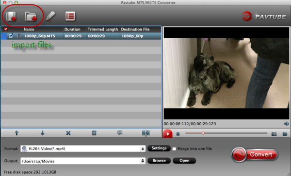 Pavtube MTS/M2TS converter for Mac