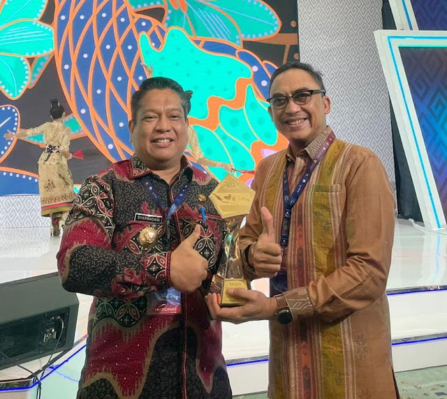 Kota Tebing Tinggi Terima Penghargaan TP2DD Kota Terbaik I Wilayah Sumatera dari Menko Perekonomian