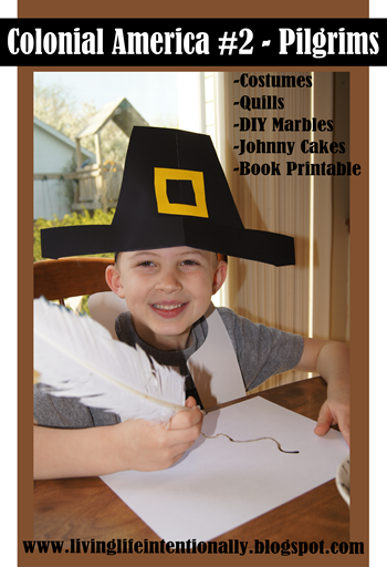 Hands on Homeschool History learning about the Pilgrims with lots of history projects