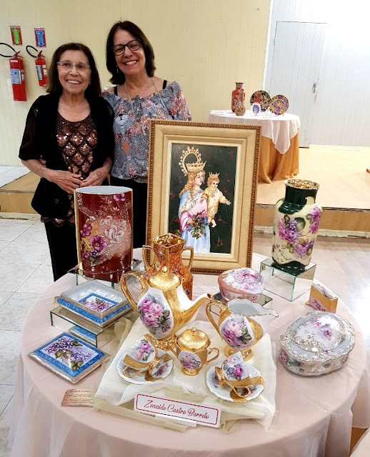 Exposição pintura em Porcelana