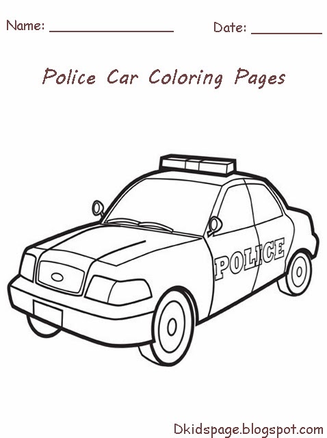 Download Police Officer Car Coloring Pages (9 Image) - Colorings.net