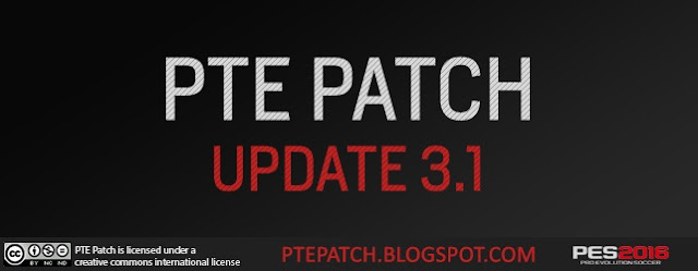 PES 2016 PTE Patch Update 3.1