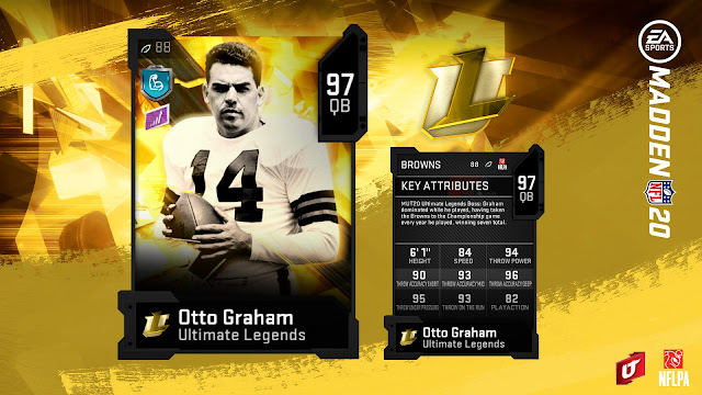 Madden 20 Ultimate Legends Otto Graham