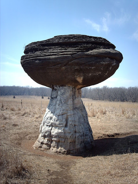 mushroom rock%5B3%5D أكثر 10 صخور غريبه حول العالم