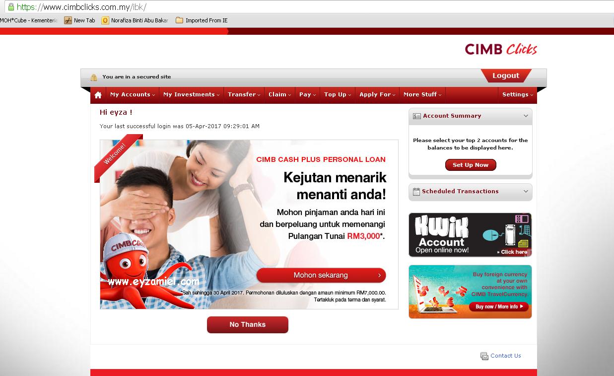 Cara Aktifkan Kad CIMB melalui CIMB Clicks untuk ...
